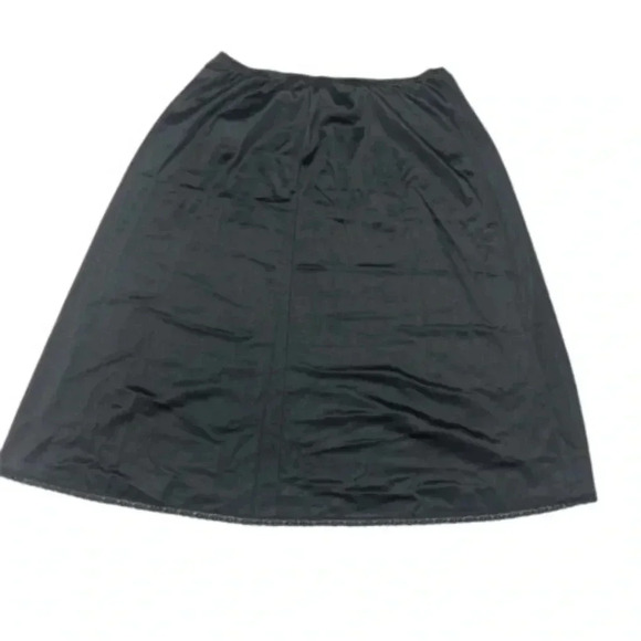 JC Penney 100% Nylon Black Half Slip Dress Size Large - Picture 1 of 5